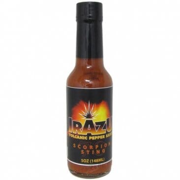 Irazu Volcanic Pepper Sauce- Scorpion Sting 70, 5OZ Spicy Irazu 
