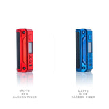 Lost Vape Thelema Solo 100w Mod External Battery Device/kit Lost Vape Matte Blue/Carbon Fiber 