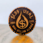 Wooden Points Bottle Coin Merchandise Old Pueblo Vapor 